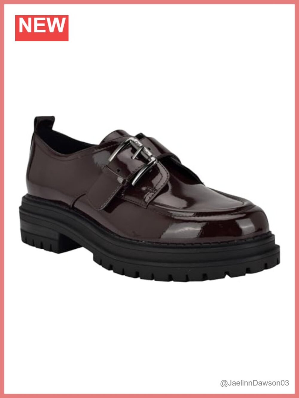 Calvin Klein Glenny Women's Loafer Slip-On Almond Toe Polyurethane Casual